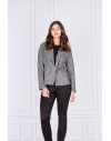 26-04 - Short jacket with asymmetrical buckle (dark grey)