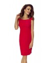 102-01 Lara elegant dress in feminie fashion (red)