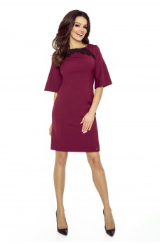 71-13 LISA classic and comfy dress (maroon)
