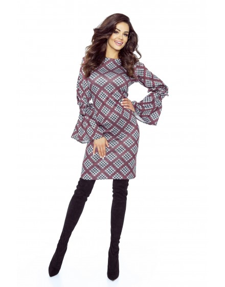 76-02 SOLEO universal and extremely comfortable dress (RED CHECKED)