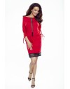 82-08 VARIA universal and comfortable dress (red with black dots)