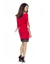 82-08 VARIA universal and comfortable dress (red with black dots)