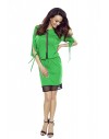 82-07 VARIA universal and comfortable dress (green with black dots)