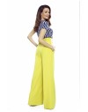 91-19 Elegant trousers with high status (yellow)