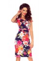 107-03 Alice dress to office ( flowers on navy)